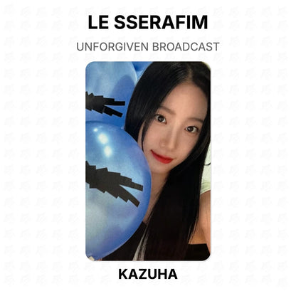 LE SSERAFIM UNFORGIVEN BROADCAST Official Photocard