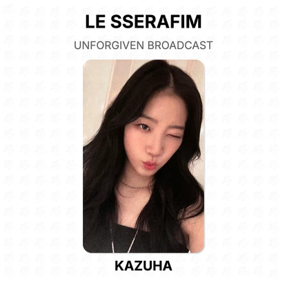 LE SSERAFIM UNFORGIVEN BROADCAST Official Photocard