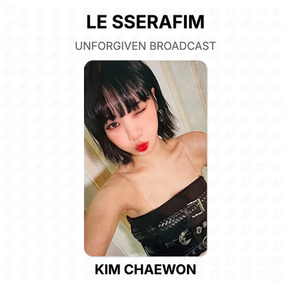 LE SSERAFIM UNFORGIVEN BROADCAST Official Photocard