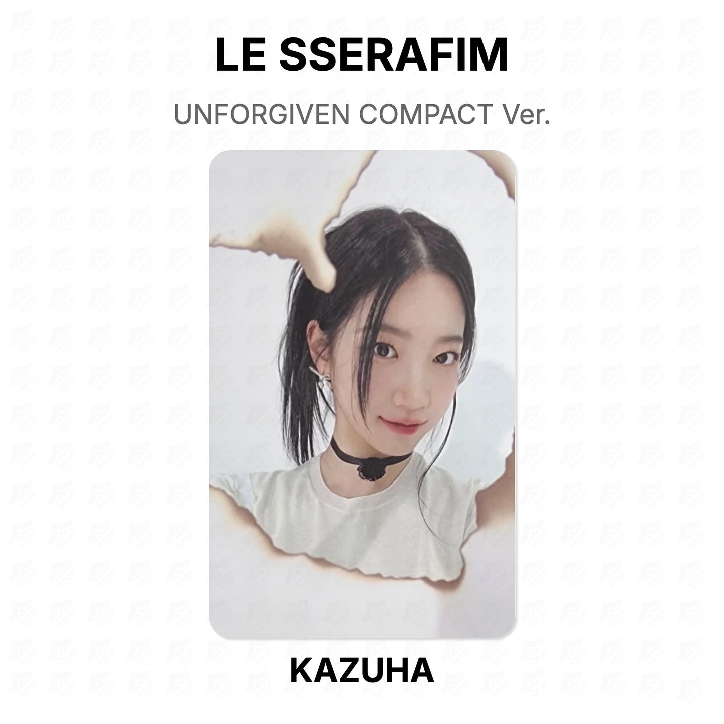 LE SSERAFIM UNFORGIVEN COMPACT Ver. Official Photocard