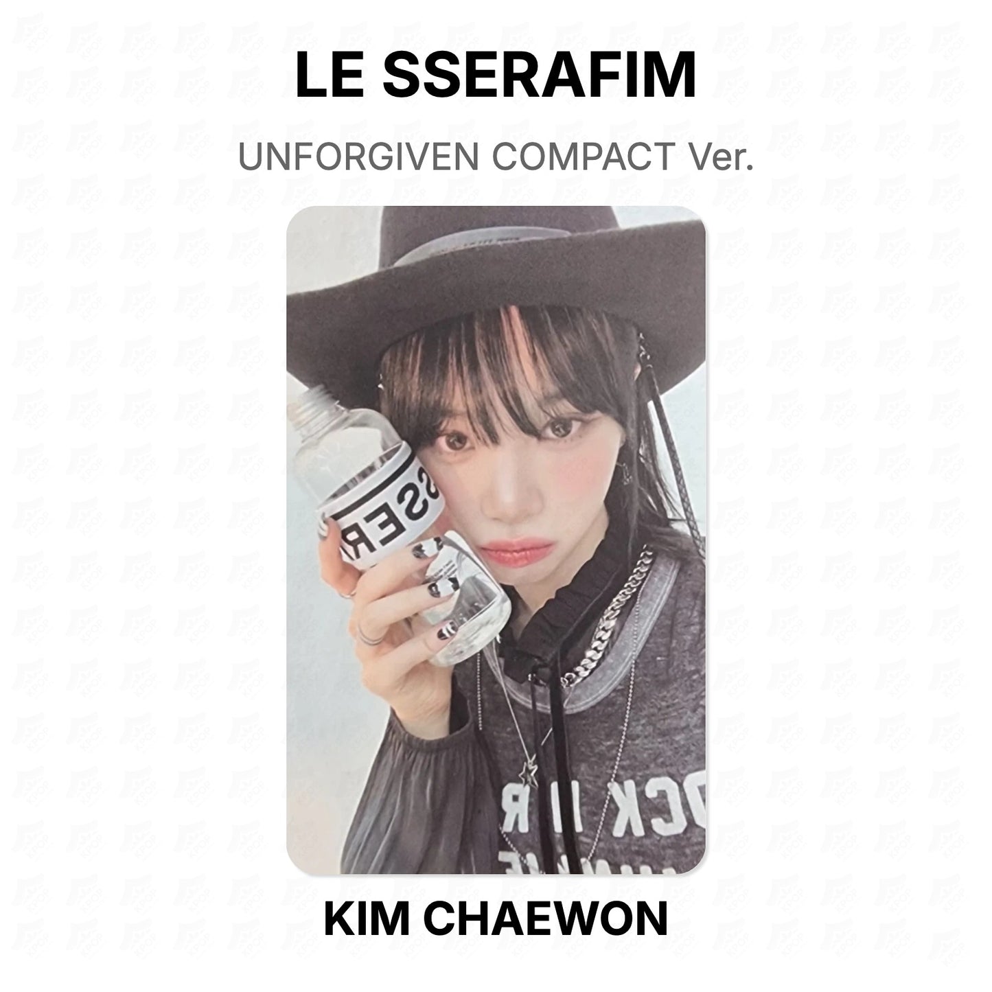 LE SSERAFIM UNFORGIVEN COMPACT Ver. Official Photocard