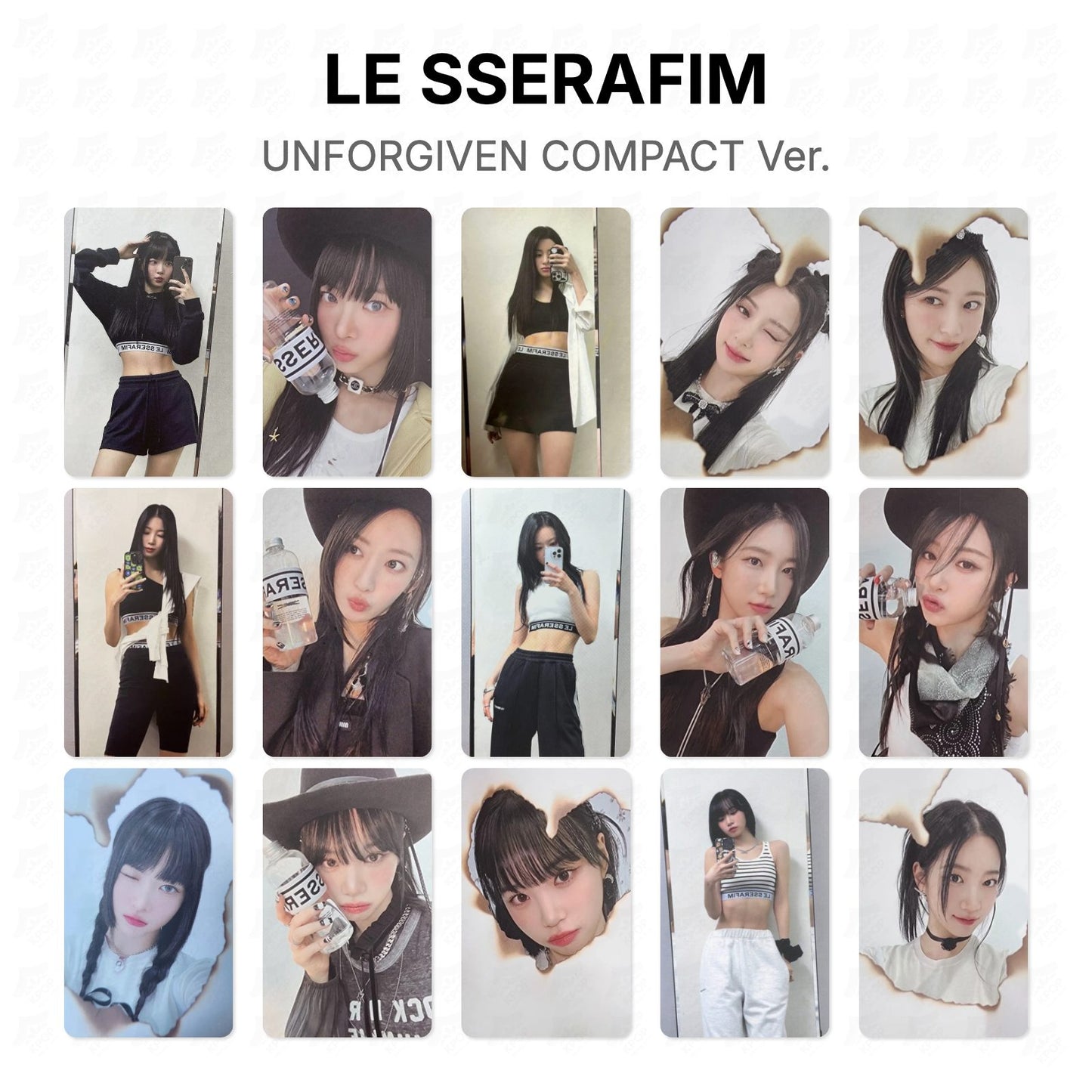 LE SSERAFIM UNFORGIVEN COMPACT Ver. Official Photocard
