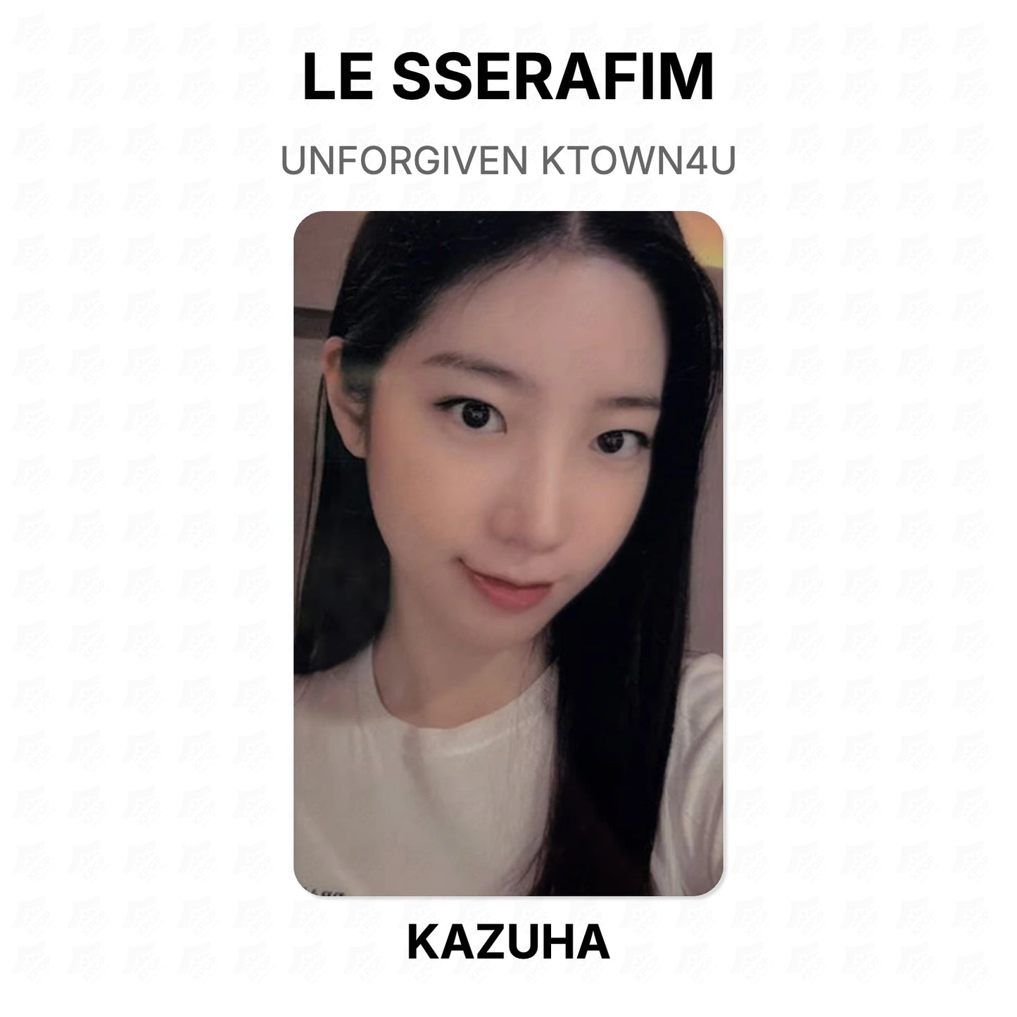 LE SSERAFIM UNFORGIVEN KTOWN4U Official Photocard