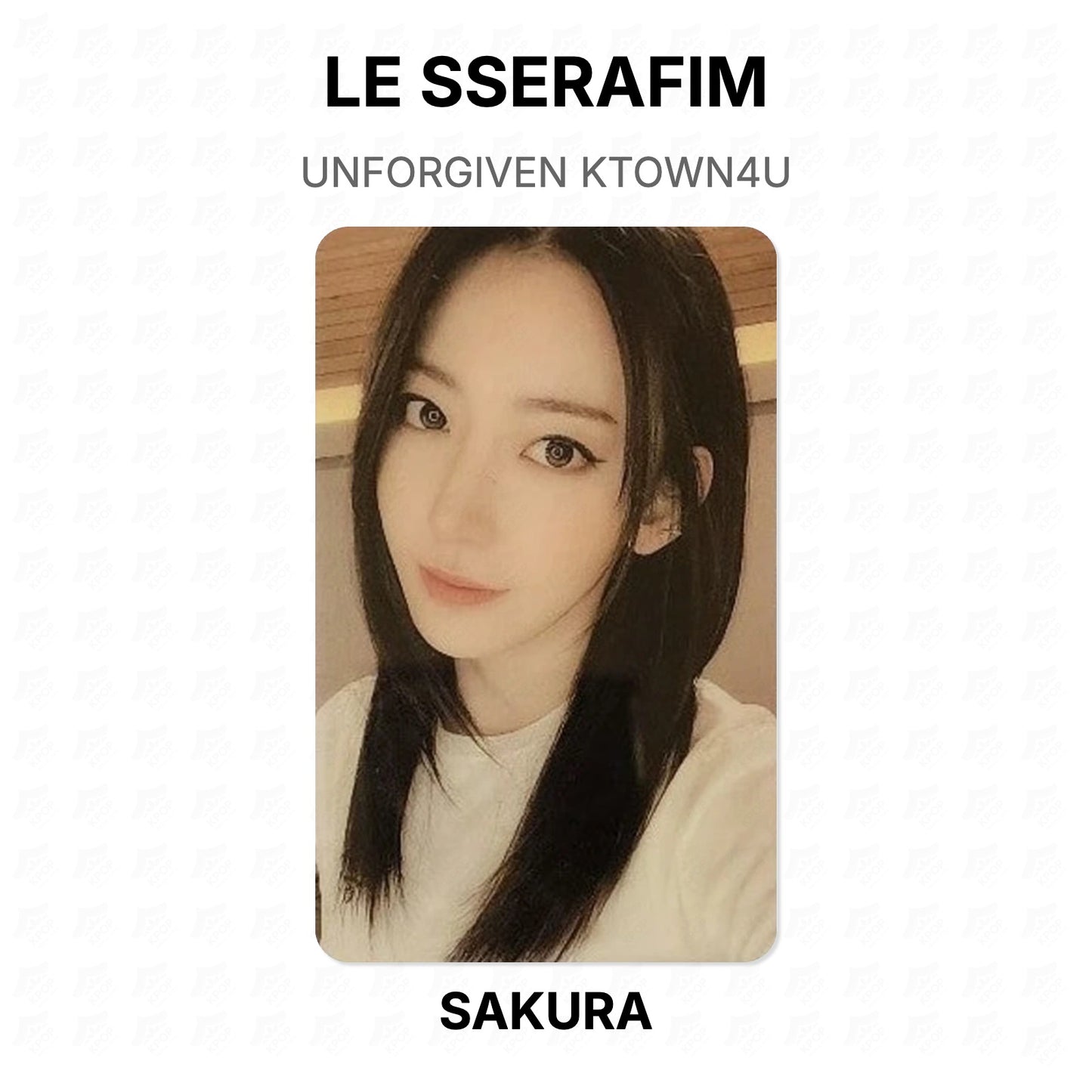 LE SSERAFIM UNFORGIVEN KTOWN4U Official Photocard