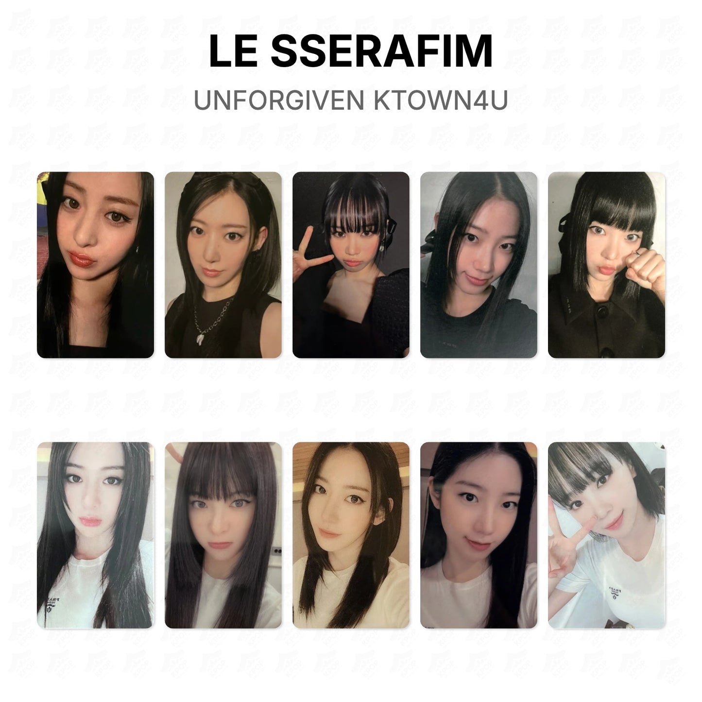 LE SSERAFIM UNFORGIVEN KTOWN4U Official Photocard
