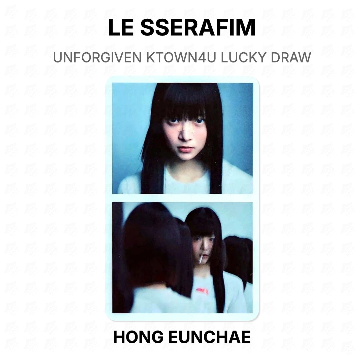 LE SSERAFIM UNFORGIVEN KTOWN4U LUCKY DRAW Official Photocard