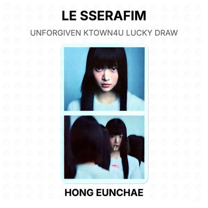LE SSERAFIM UNFORGIVEN KTOWN4U LUCKY DRAW Official Photocard