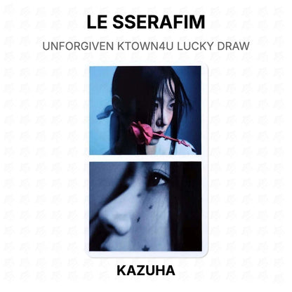 LE SSERAFIM UNFORGIVEN KTOWN4U LUCKY DRAW Official Photocard