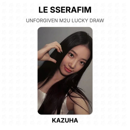 LE SSERAFIM UNFORGIVEN M2U LUCKY DRAW Official Photocard