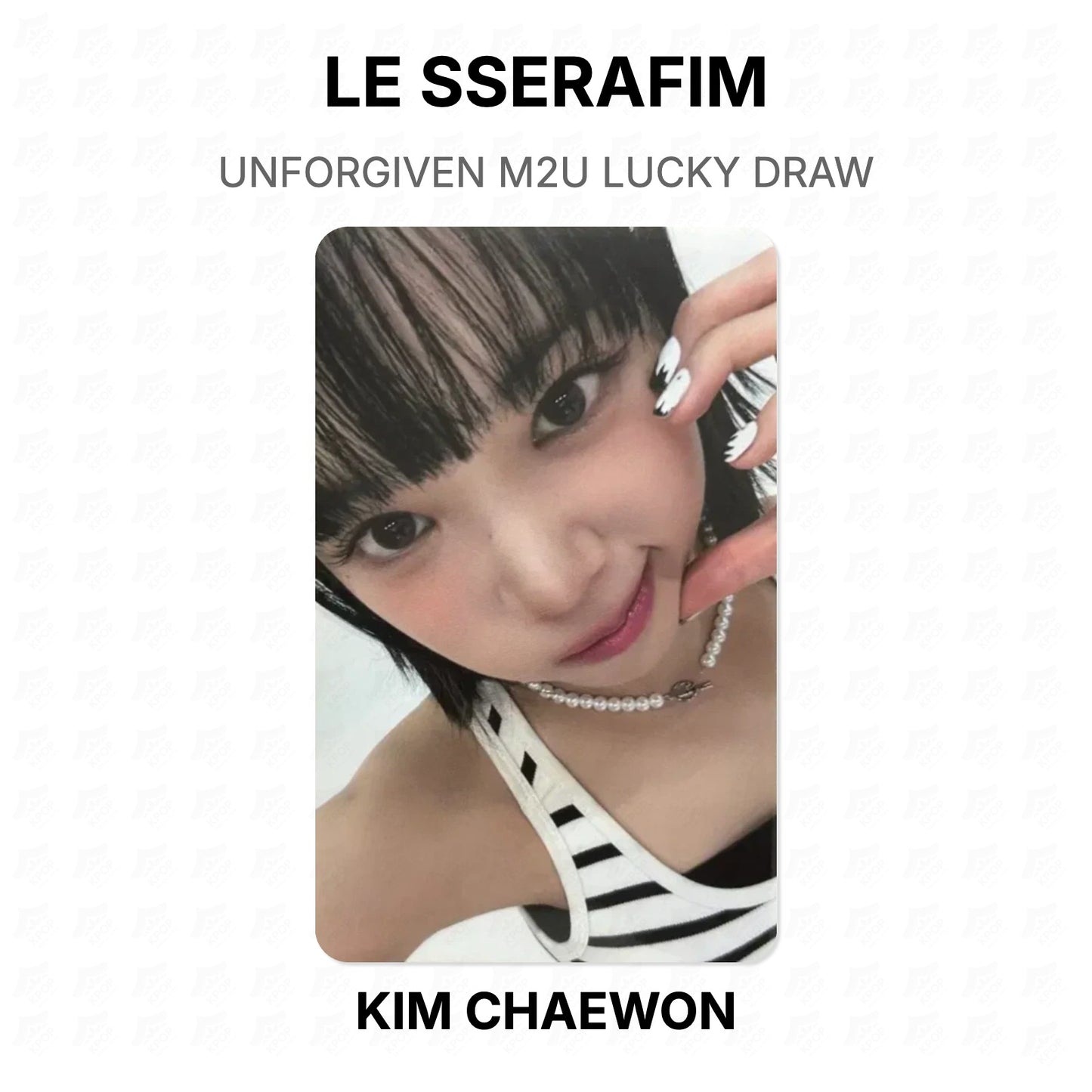 LE SSERAFIM UNFORGIVEN M2U LUCKY DRAW Official Photocard
