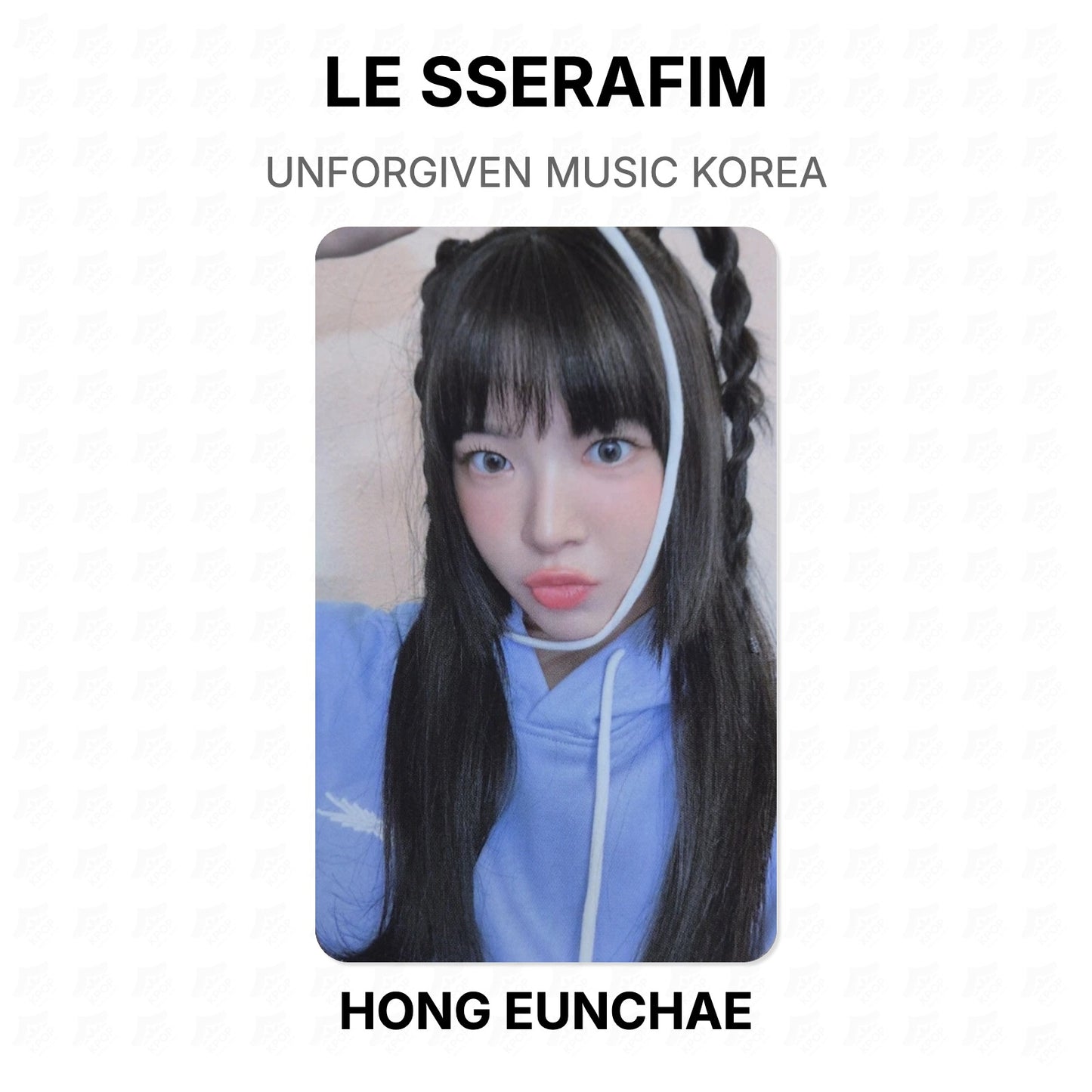 LE SSERAFIM UNFORGIVEN MUSIC KOREA Official Photocard