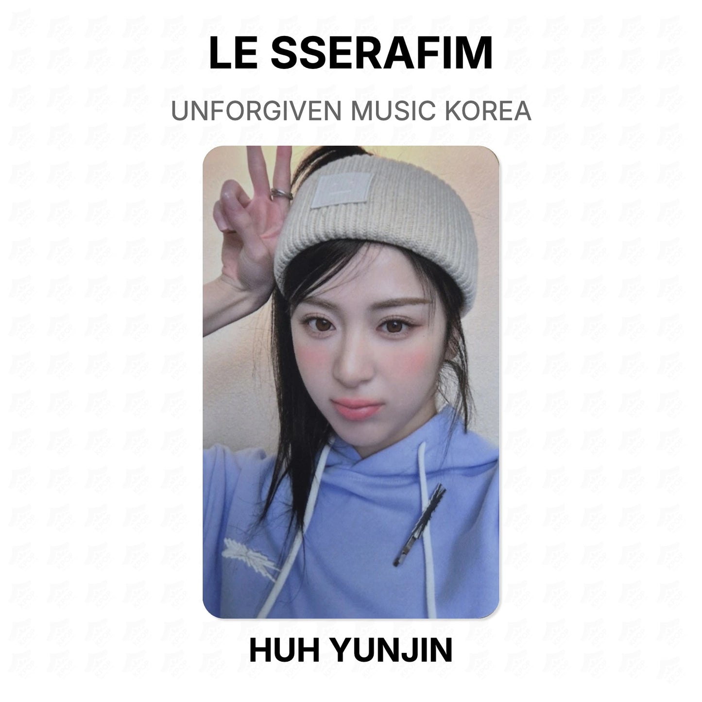 LE SSERAFIM UNFORGIVEN MUSIC KOREA Official Photocard