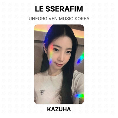LE SSERAFIM UNFORGIVEN MUSIC KOREA Official Photocard
