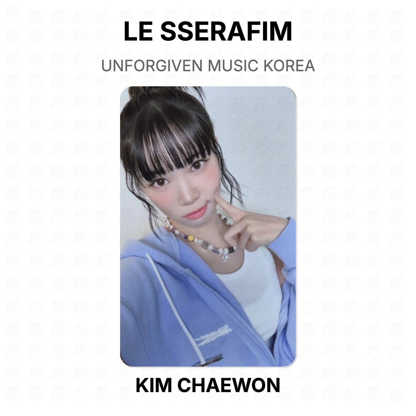 LE SSERAFIM UNFORGIVEN MUSIC KOREA Official Photocard