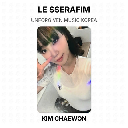 LE SSERAFIM UNFORGIVEN MUSIC KOREA Official Photocard