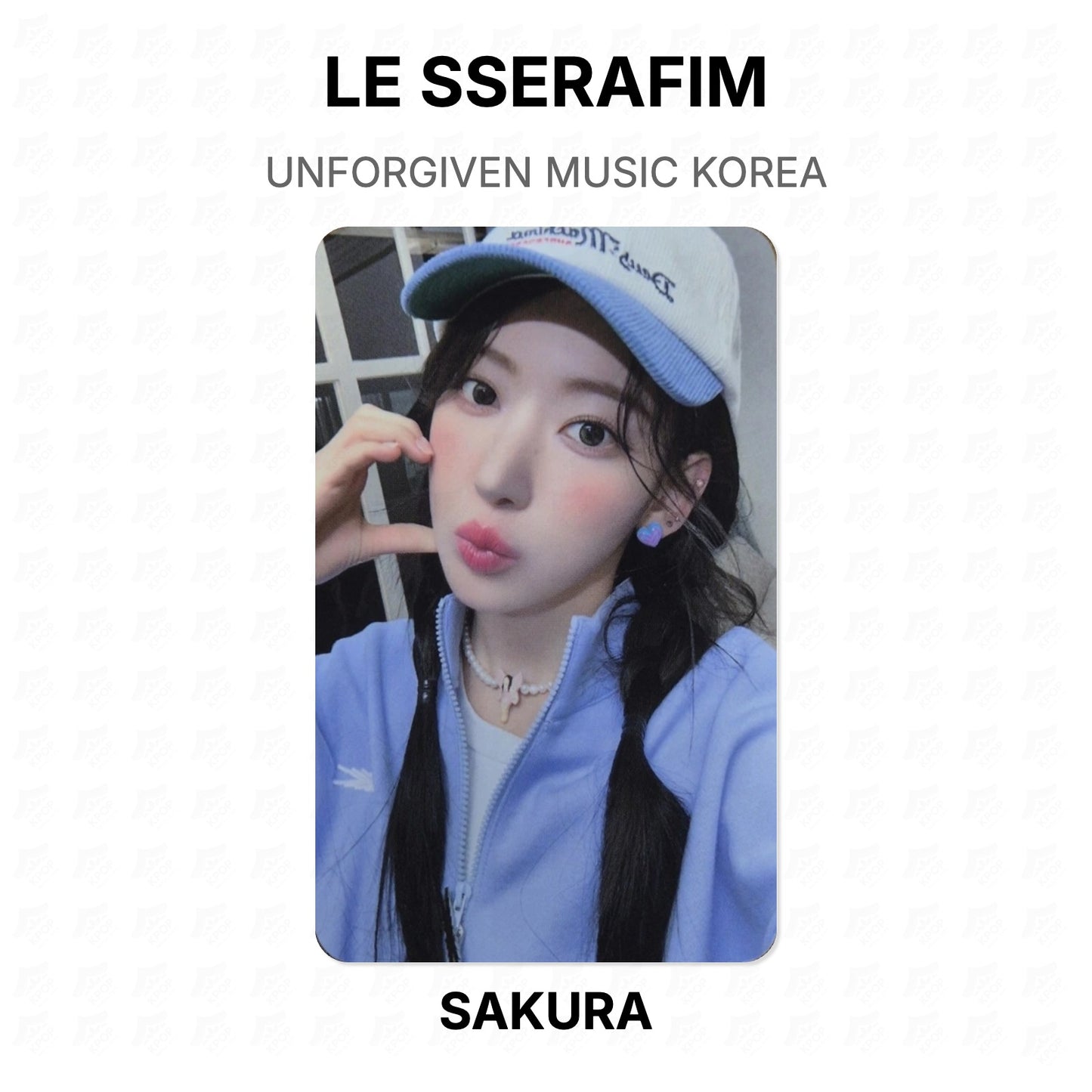LE SSERAFIM UNFORGIVEN MUSIC KOREA Official Photocard