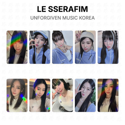 LE SSERAFIM UNFORGIVEN MUSIC KOREA Official Photocard