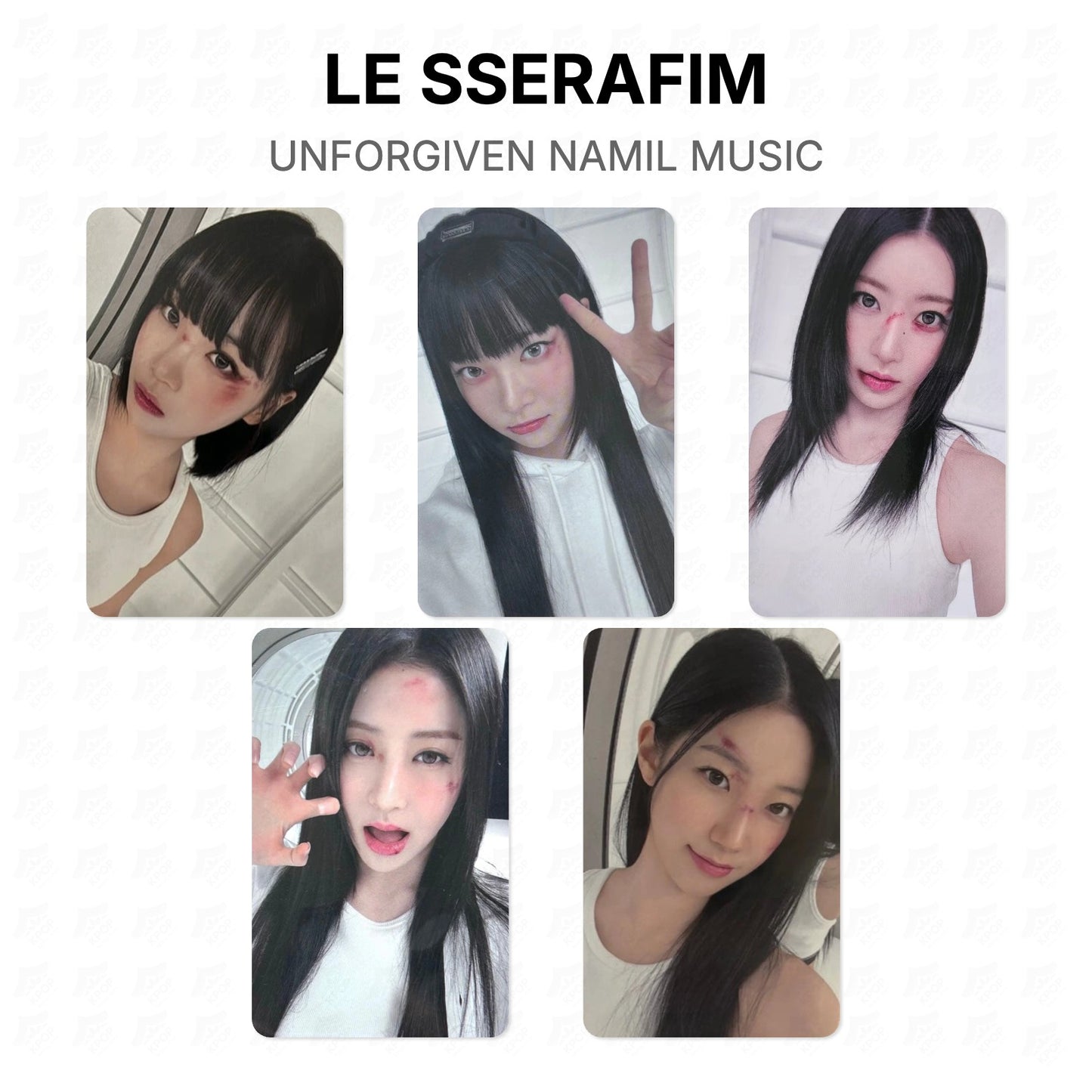 LE SSERAFIM UNFORGIVEN NAMIL MUSIC Official Photocard