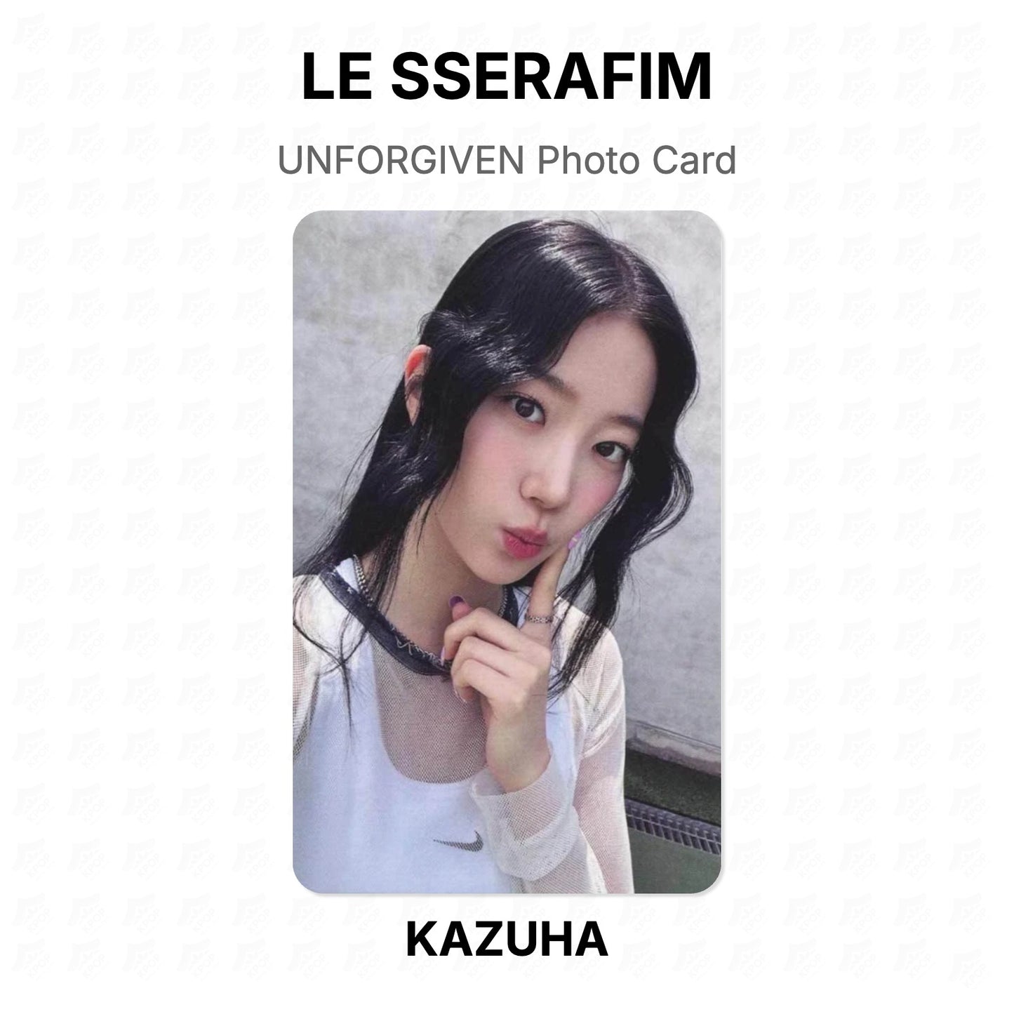 LE SSERAFIM UNFORGIVEN Photo Card Official Photocard