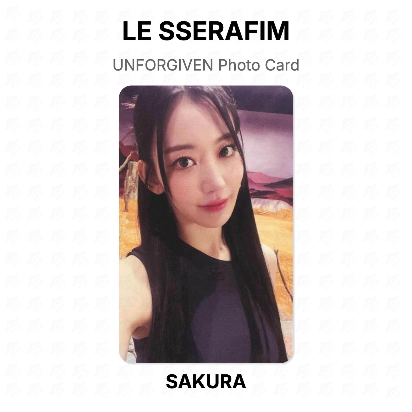 LE SSERAFIM UNFORGIVEN Photo Card Official Photocard