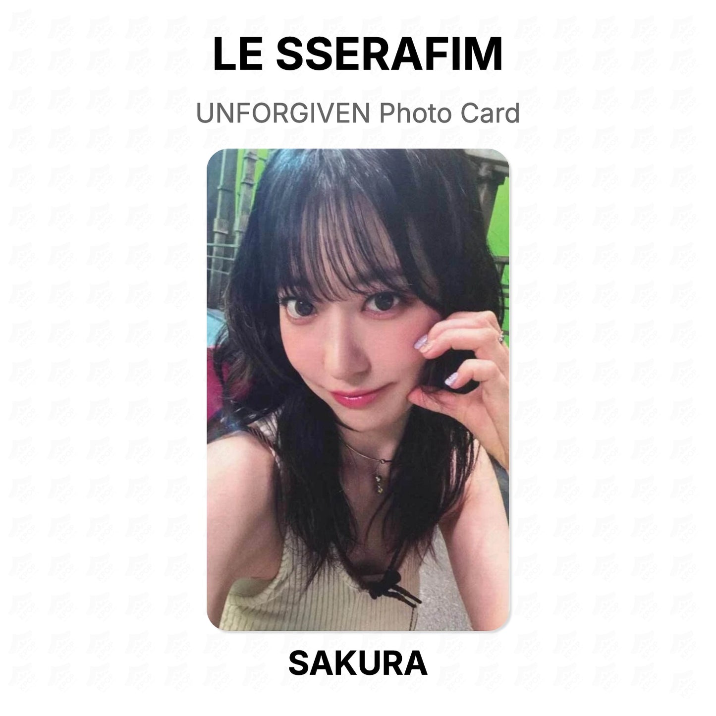 LE SSERAFIM UNFORGIVEN Photo Card Official Photocard