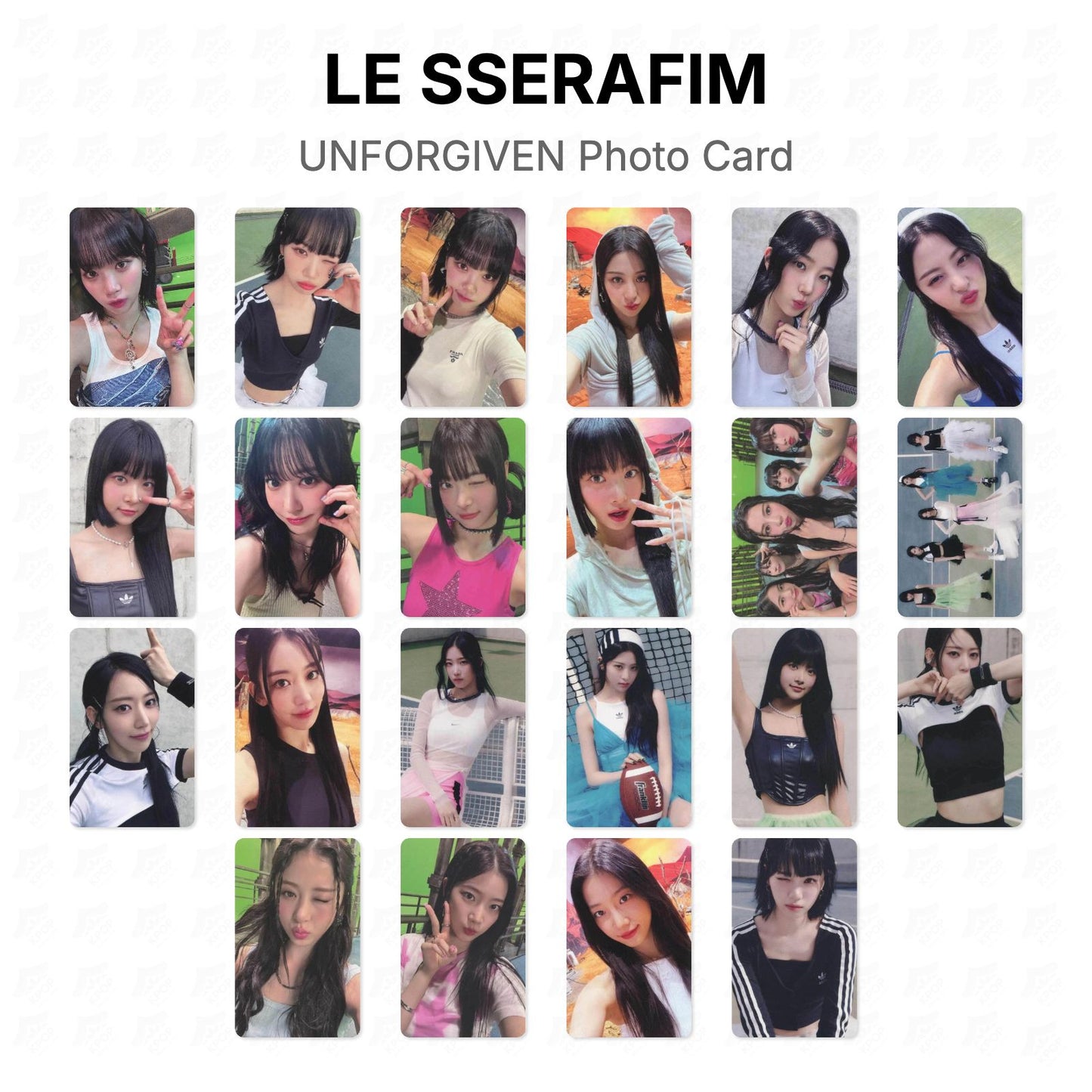 LE SSERAFIM UNFORGIVEN Photo Card Official Photocard