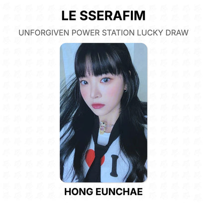 LE SSERAFIM UNFORGIVEN POWER STATION LUCKY DRAW Official Photocard