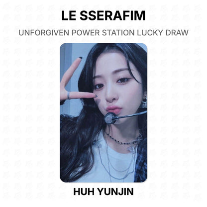 LE SSERAFIM UNFORGIVEN POWER STATION LUCKY DRAW Official Photocard