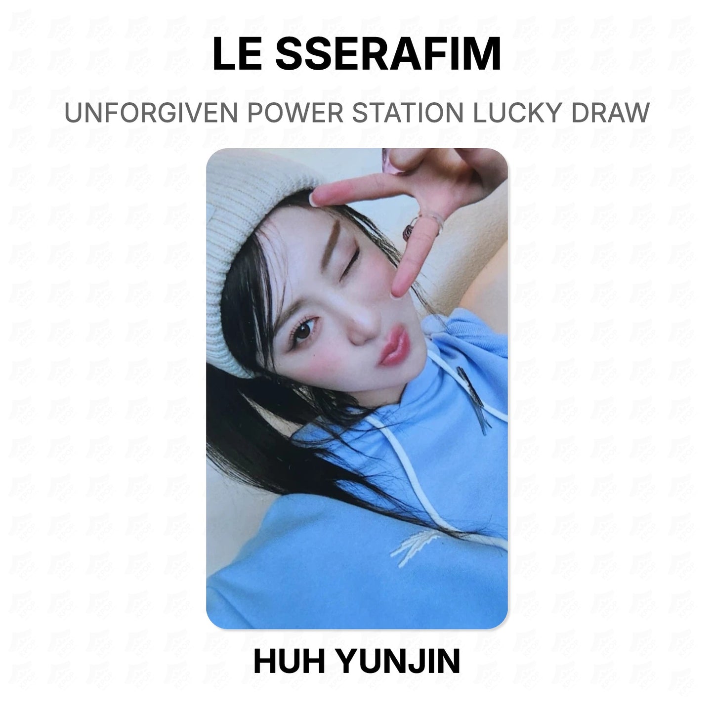 LE SSERAFIM UNFORGIVEN POWER STATION LUCKY DRAW Official Photocard