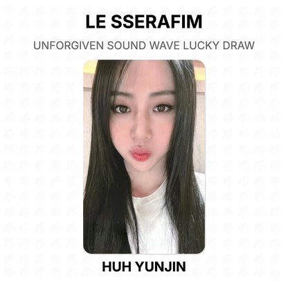 LE SSERAFIM UNFORGIVEN SOUND WAVE LUCKY DRAW Official Photocard