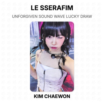LE SSERAFIM UNFORGIVEN SOUND WAVE LUCKY DRAW Official Photocard