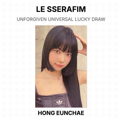 LE SSERAFIM UNFORGIVEN UNIVERSAL LUCKY DRAW Official Photocard