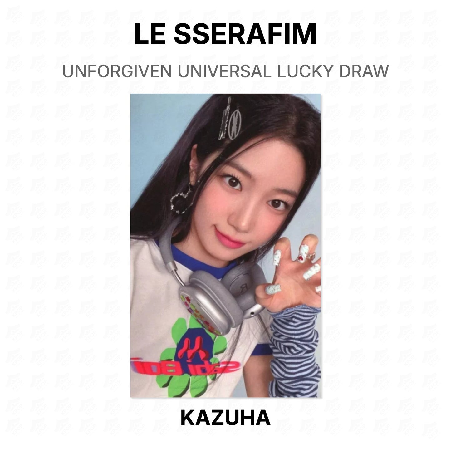 LE SSERAFIM UNFORGIVEN UNIVERSAL LUCKY DRAW Official Photocard