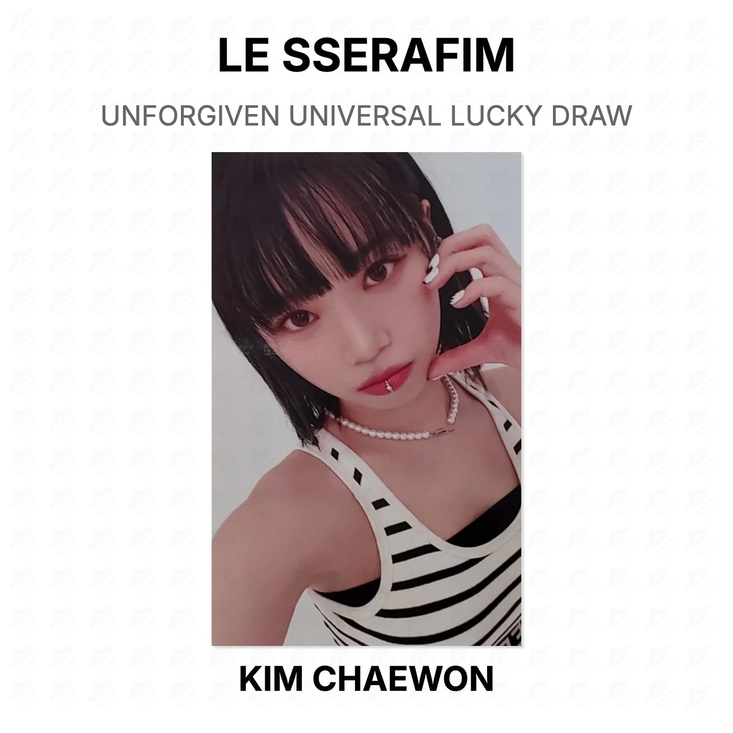 LE SSERAFIM UNFORGIVEN UNIVERSAL LUCKY DRAW Official Photocard