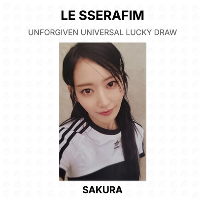 LE SSERAFIM UNFORGIVEN UNIVERSAL LUCKY DRAW Official Photocard