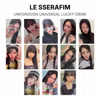 LE SSERAFIM UNFORGIVEN UNIVERSAL LUCKY DRAW Official Photocard