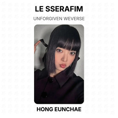 LE SSERAFIM UNFORGIVEN WEVERSE Official Photocard