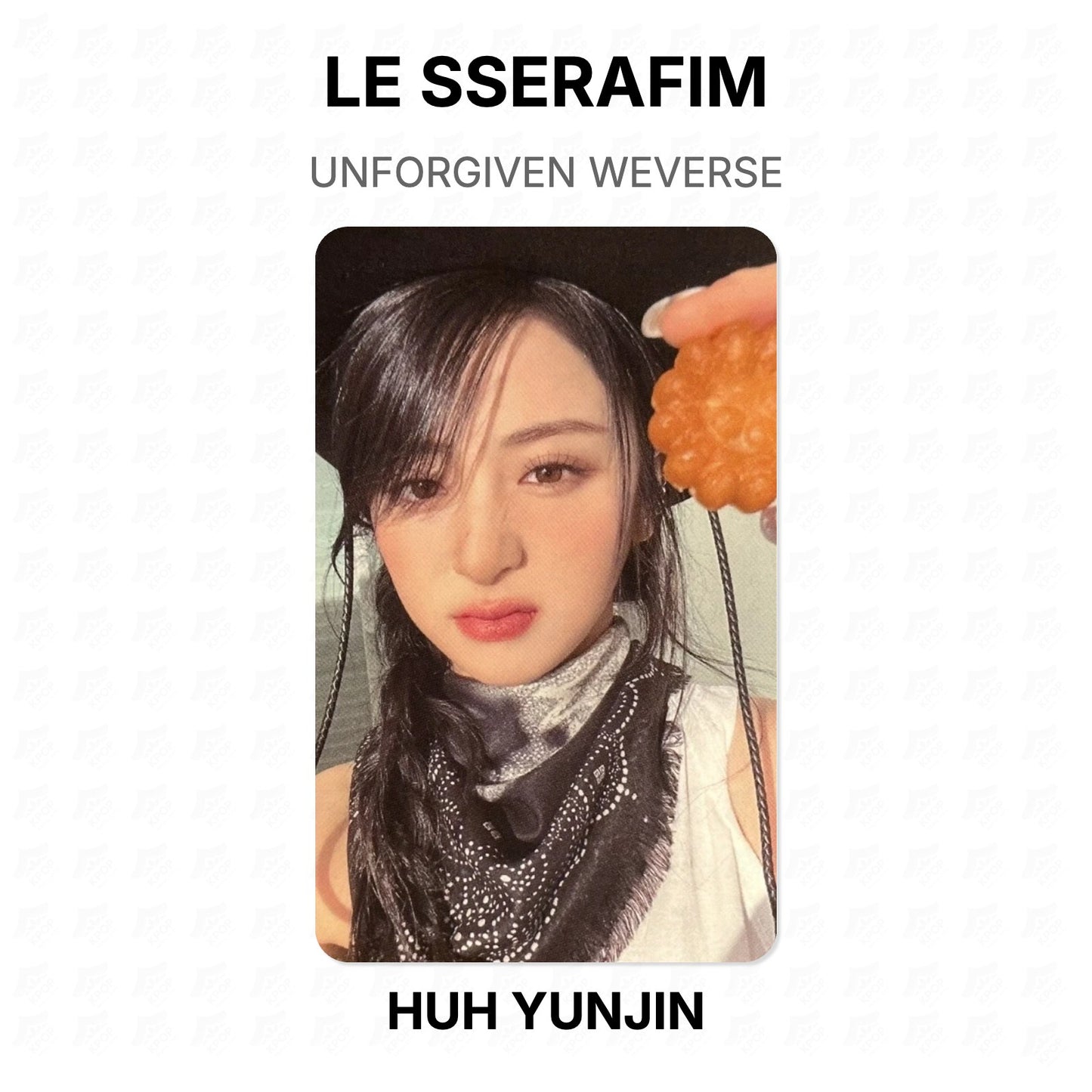LE SSERAFIM UNFORGIVEN WEVERSE Official Photocard