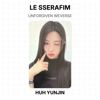 LE SSERAFIM UNFORGIVEN WEVERSE Official Photocard