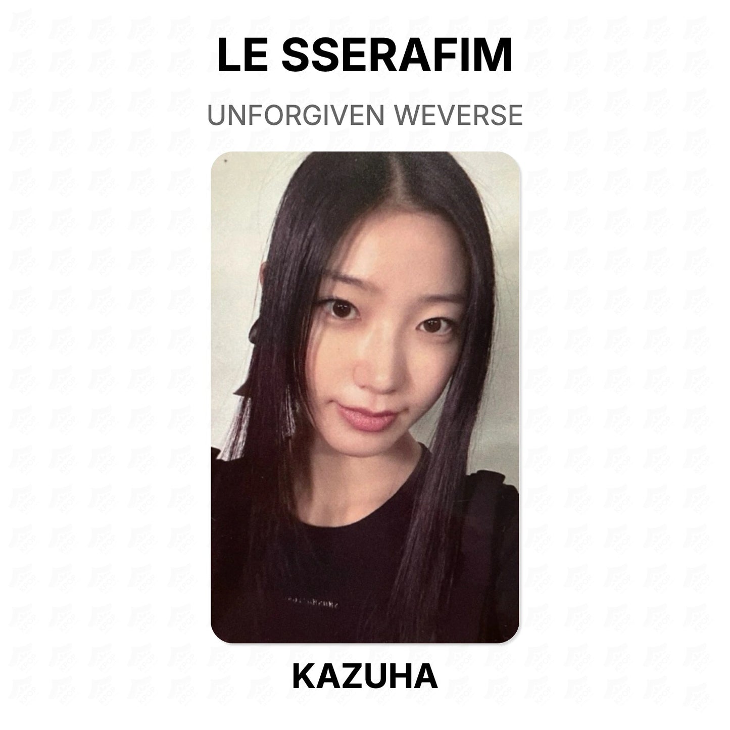 LE SSERAFIM UNFORGIVEN WEVERSE Official Photocard