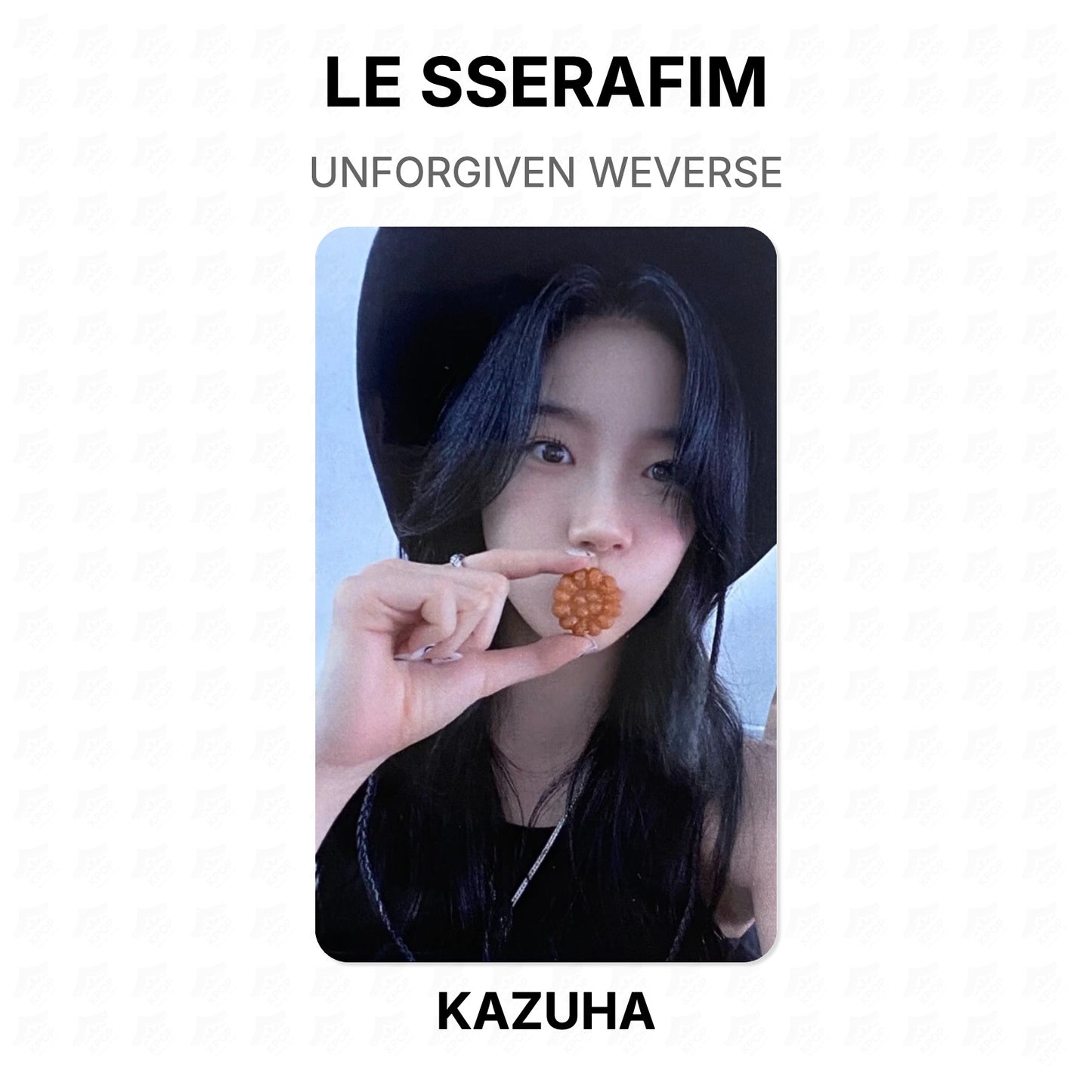LE SSERAFIM UNFORGIVEN WEVERSE Official Photocard