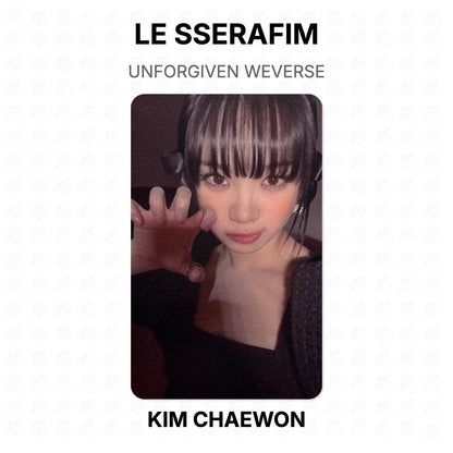 LE SSERAFIM UNFORGIVEN WEVERSE Official Photocard