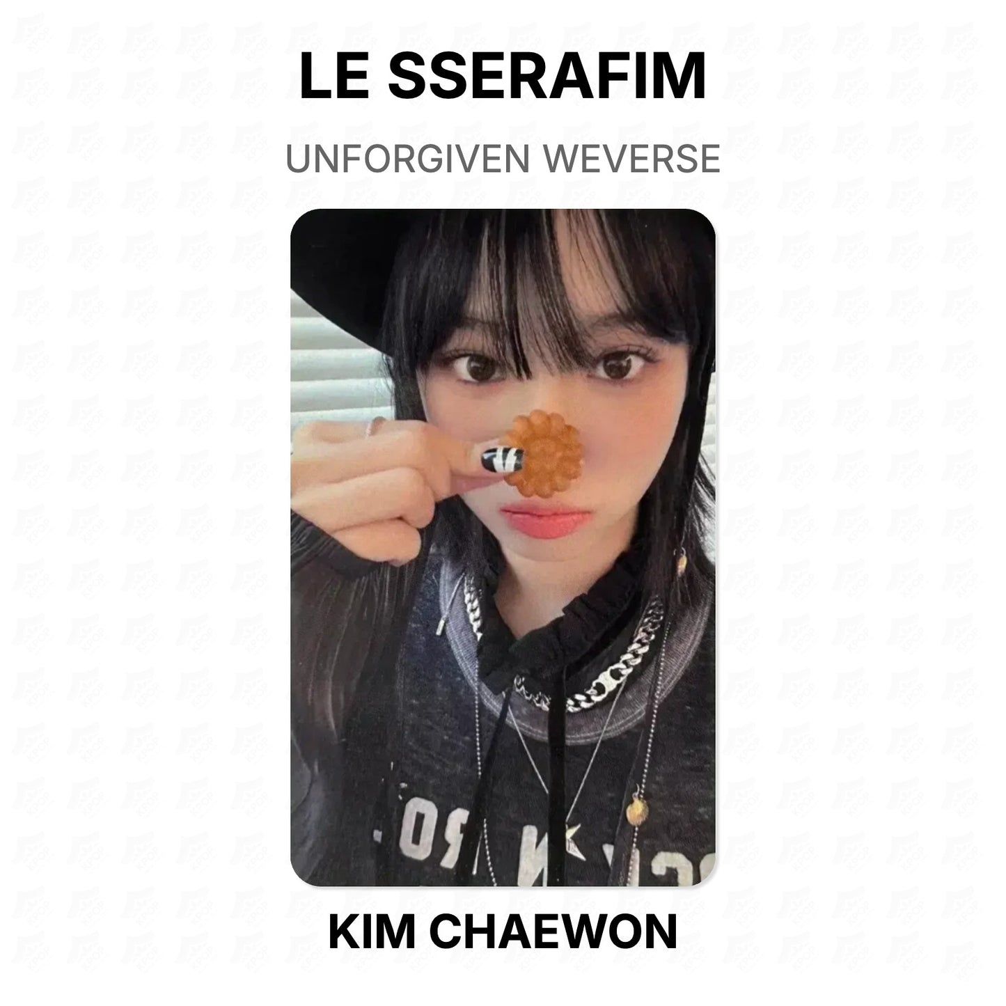 LE SSERAFIM UNFORGIVEN WEVERSE Official Photocard