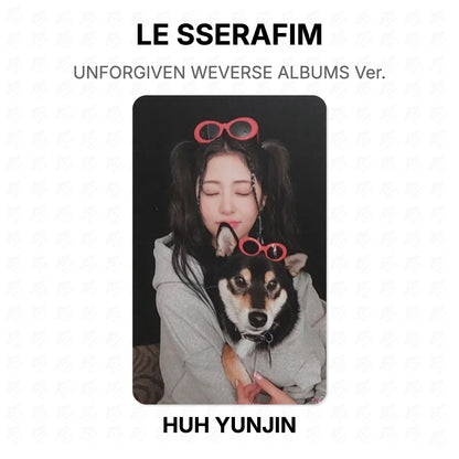 LE SSERAFIM UNFORGIVEN WEVERSE ALBUMS Ver. Official Photocard