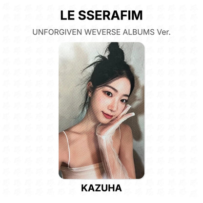LE SSERAFIM UNFORGIVEN WEVERSE ALBUMS Ver. Official Photocard