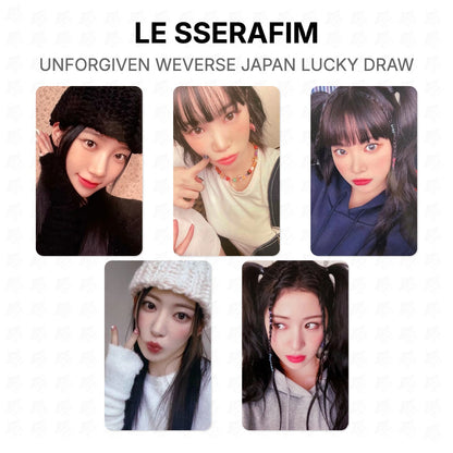 LE SSERAFIM UNFORGIVEN WEVERSE JAPAN LUCKY DRAW Official Photocard