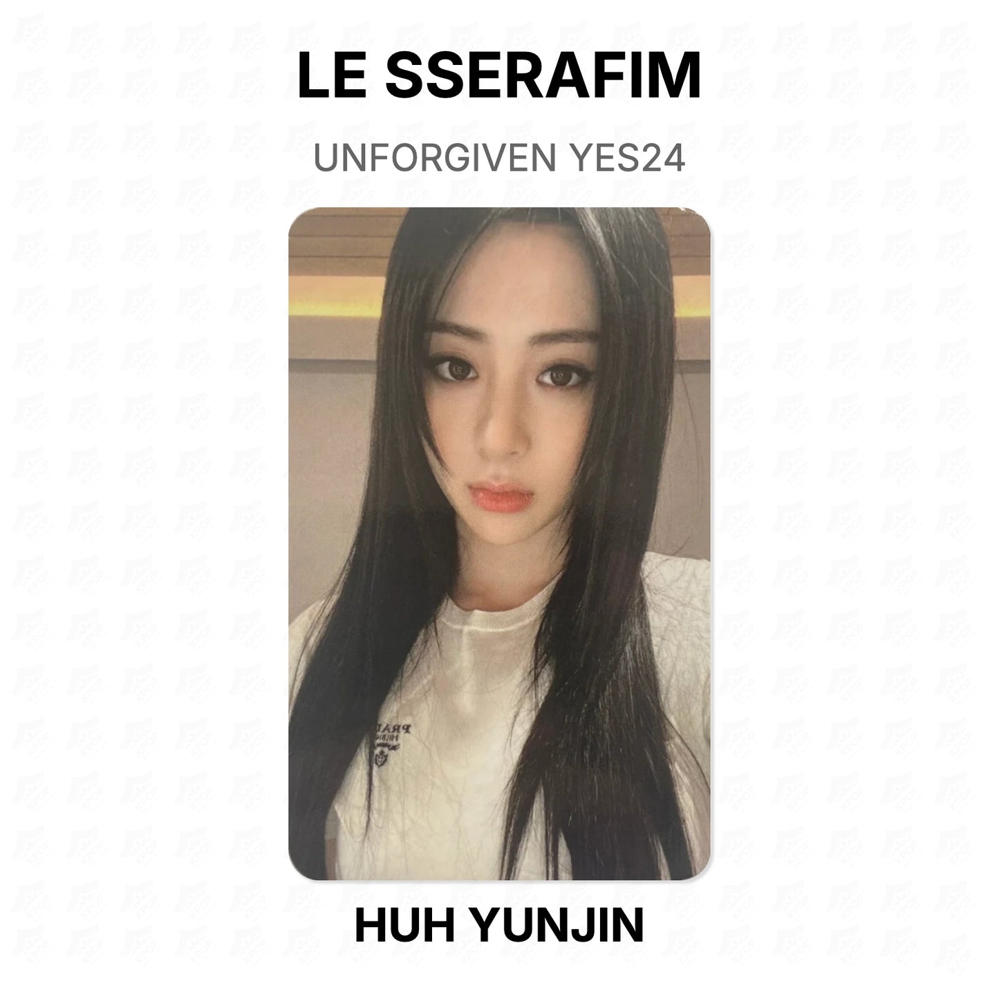 LE SSERAFIM UNFORGIVEN YES24 Official Photocard