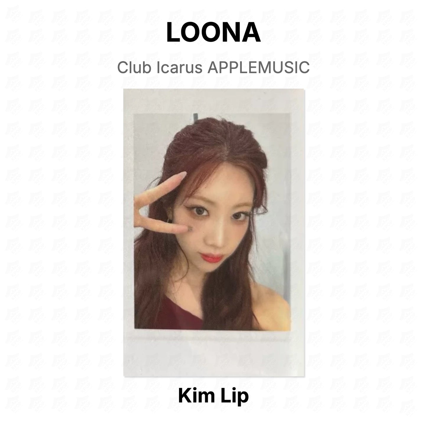 LOONA Club Icarus APPLEMUSIC Official Photocard
