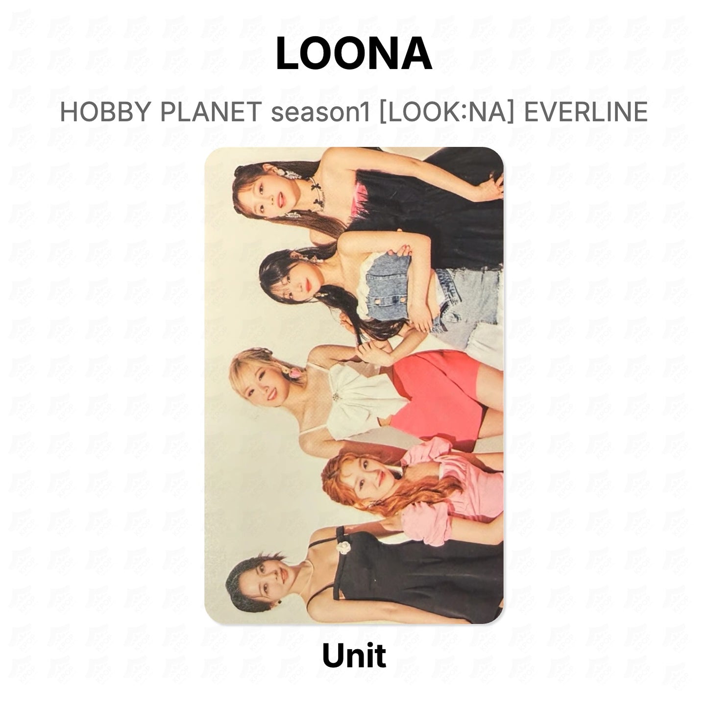 LOONA HOBBY PLANET season1 [LOOK:NA] EVERLINE Official Photocard