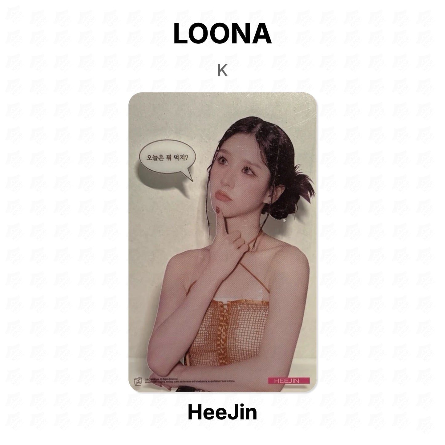 LOONA K Official Photocard